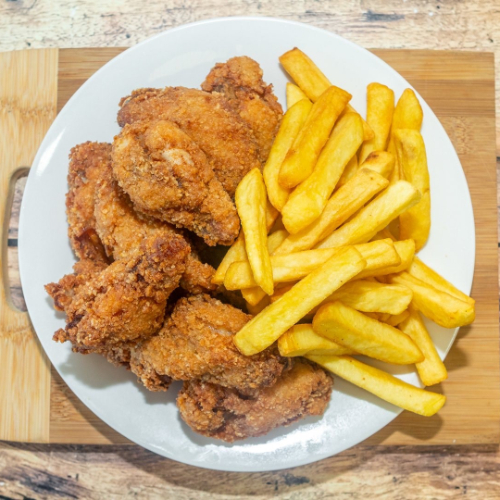 10 Chicken Nibbles & Chips
