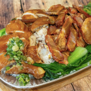 Any 2 BBQ Options on White Rice (Tray)