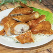 Half Chicken on White Rice