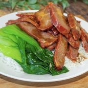 Honey BBQ Pork  on White Rice